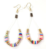 Multi-Colored Twin Shem Earrings
