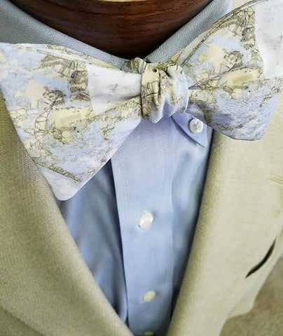 Boston Map Bow Tie