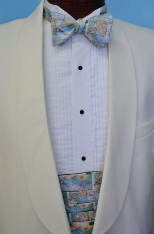Charleston Chart Map Bow Tie And Cummerbund Set By Barry Beaux