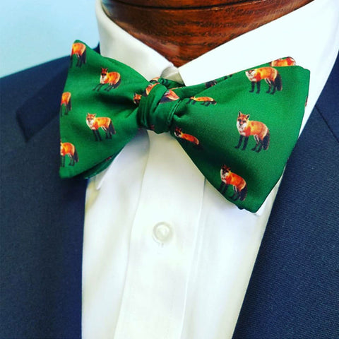Green Fox Bow Tie