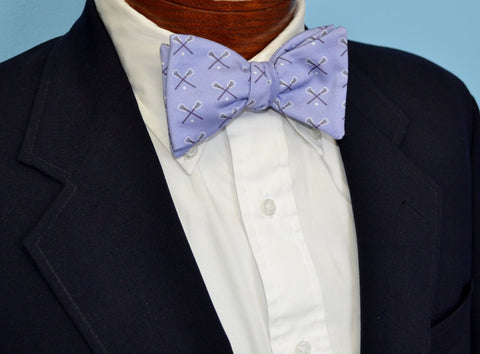 Blue Lacrosse Bow Tie