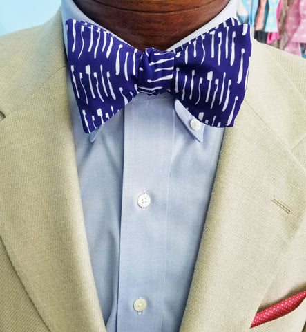 Dental Blue Bow Tie