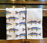 Spottail Bass Linen Tea Towels By Barry Beaux
