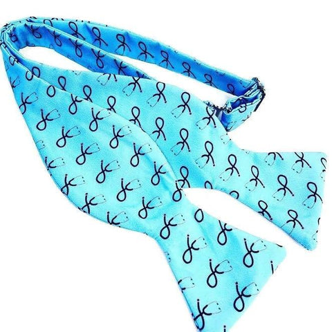 Stethoscope Blue Bow Tie