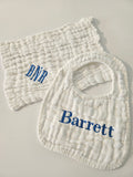 Personalized Bibs and Burp Cloth Set (1 of each)