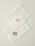 Personalized Bibs and Burp Cloth Set (1 of each)