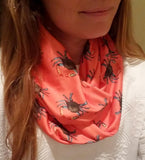 Handmade Barry Beaux Infinity Scarf With Crab Design