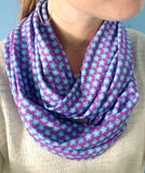 Forget Me Not Flower Infinity Scarf