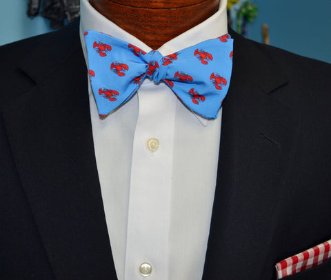 Red Lobster Blue Bow Tie