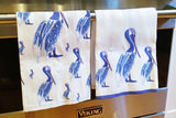 Linen Hand Towels By Barry Beaux Featuring Pelicans