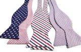 Fourth July Red White Blue Bow Ties