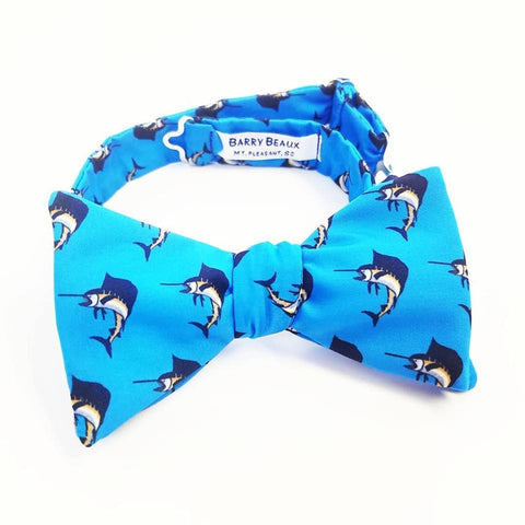 Blue Sailfish Bow Tie