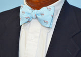 Blue Shrimp Bow Tie