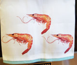 Shrimp Linen Tea Towel By Barry Beaux